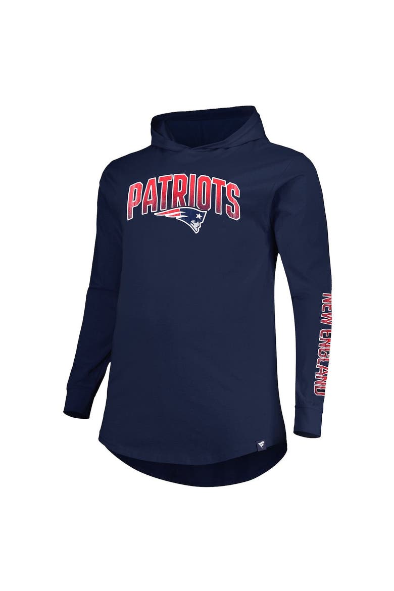 Men's Fanatics Branded Navy New England Patriots Big & Tall Front Runner Pullover Hoodie, Alternate, color, Navy