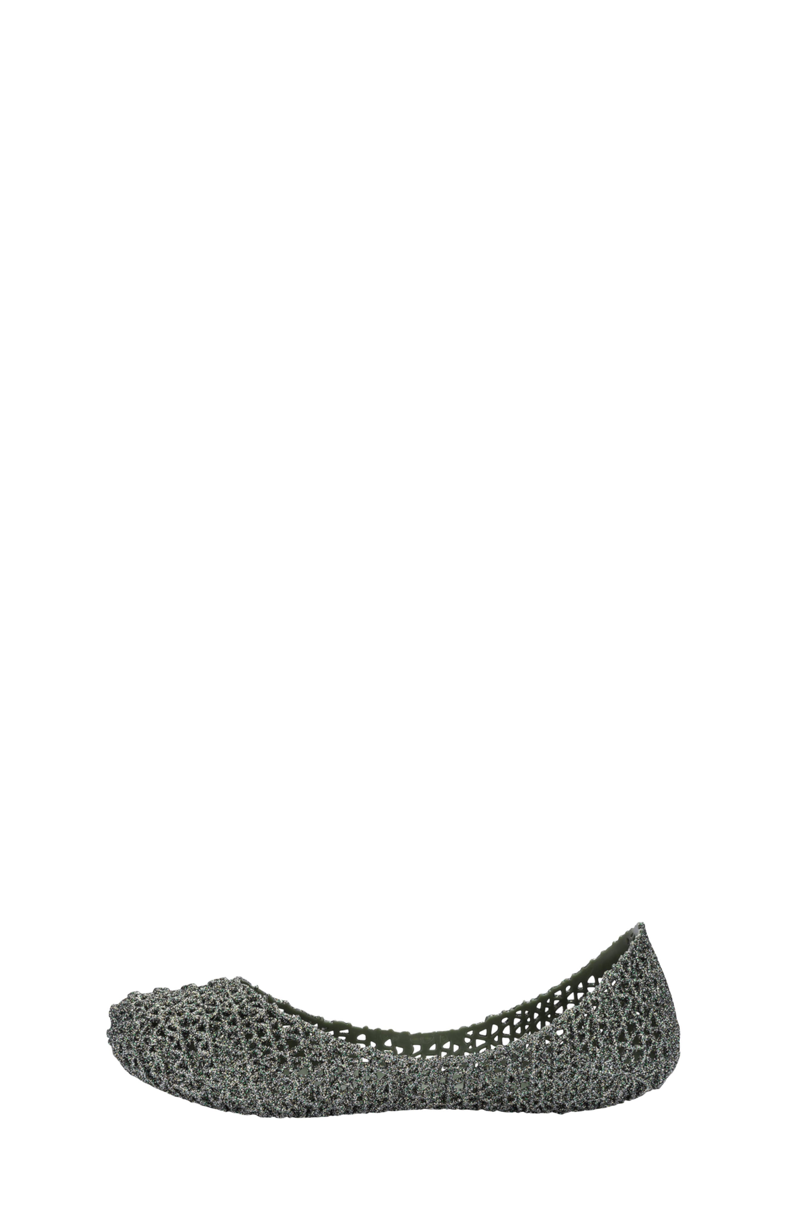 Campana Zigzag Flat, Alternate, color, GLITTER GREEN