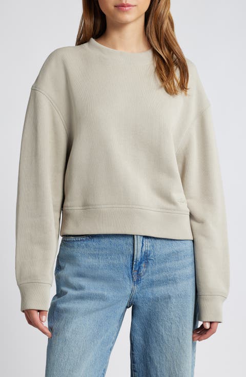Cotton Blend French Terry Sweatshirt