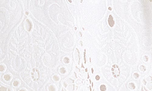 House Of Cb Giglio Eyelet Minidress In White