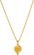 Ottoman Hands Birthstone Pendant Necklace