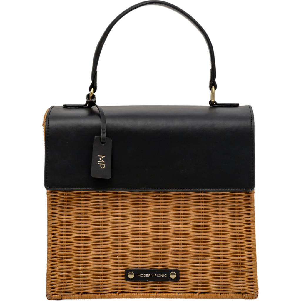 Modern Picnic THE LUNCHER in Black Natural Wicker  product