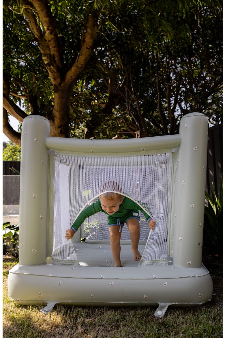 Sammy the Seagull Bounce House, Alternate, color, GREEN