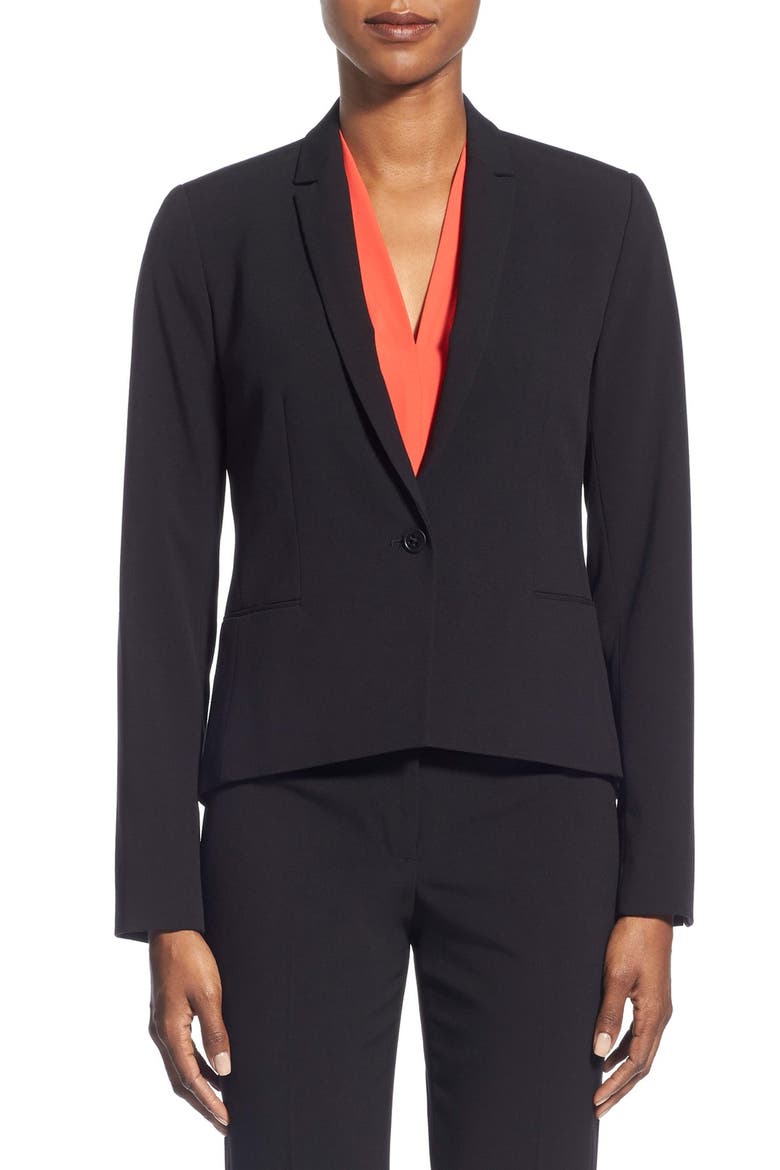 'Carina' Suit Jacket, Main, color, BLACK