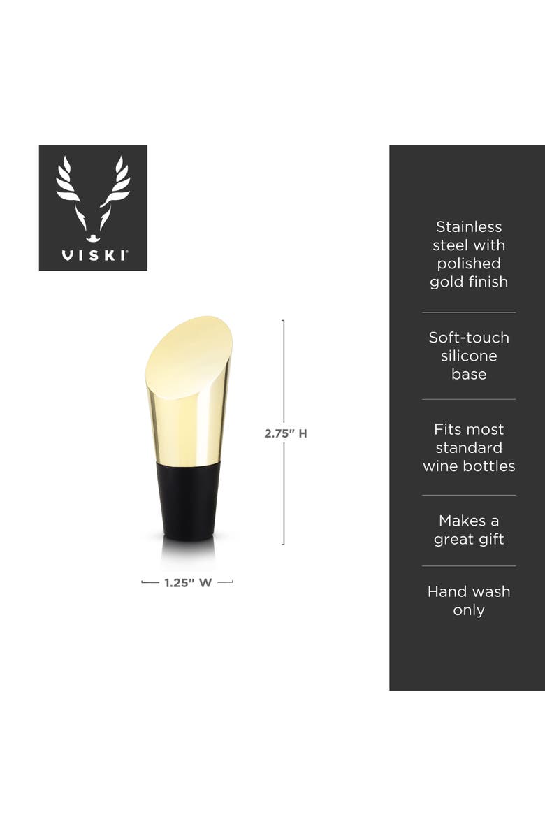 Viski Heavyweight Bottle Stopper, Alternate, color, Belmont