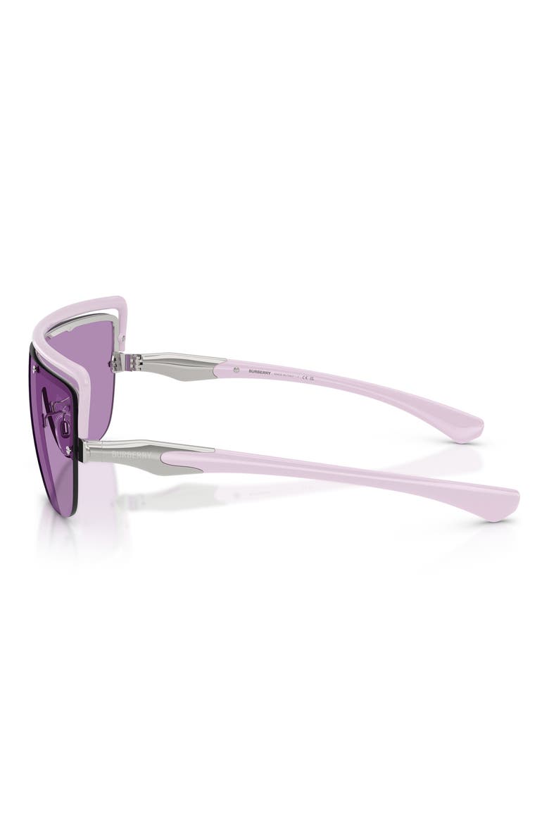 144m Rectangular Shield Sunglasses, Alternate, color, LILAC / VIOLET