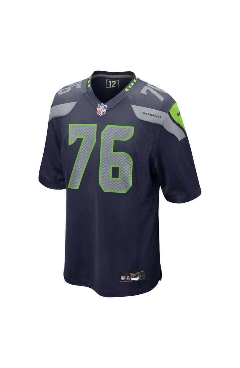 Nike Men's Nike Grey Zabel College Navy Seattle Seahawks 2025 NFL Draft First Round Pick Game Jersey, Alternate, color, Navy
