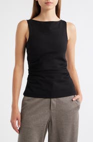 rag & bone Irina Shirred Ponte Tank