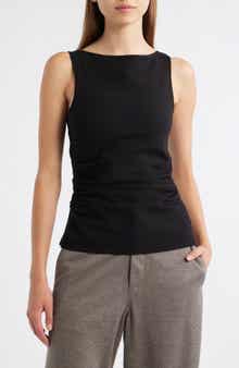 rag & bone Irina Shirred Ponte Tank