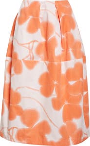 marimekko - Lehto Ketunleipa スカート Marimekko Lehto Ketunleipä Pleated Organic Cotton Midi Skirt