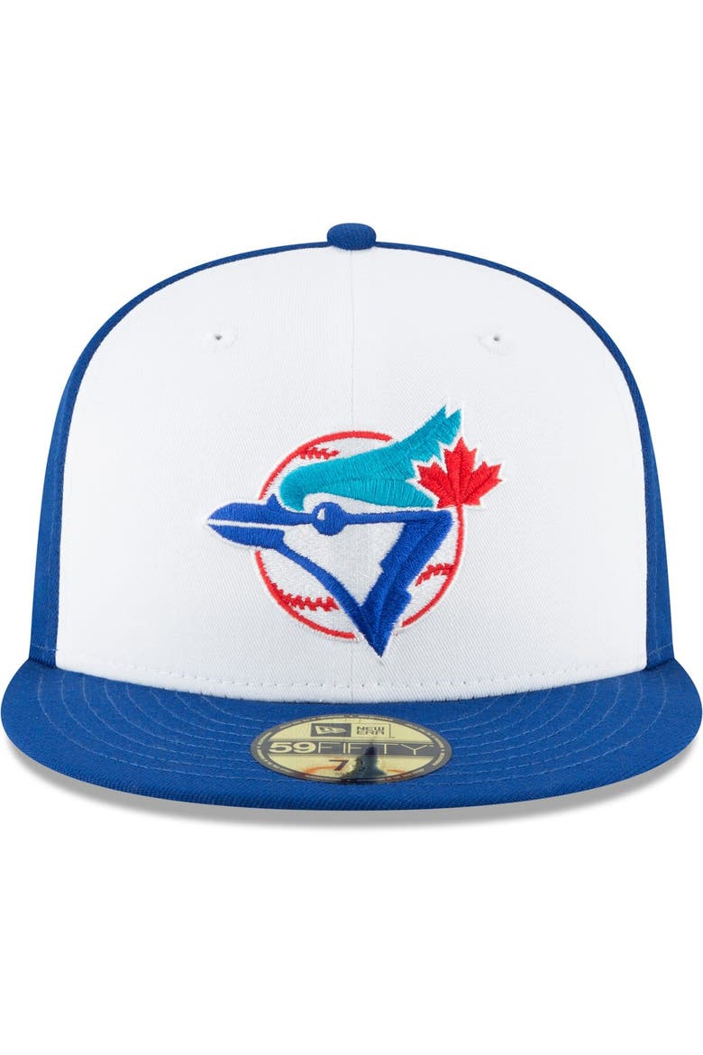 Men's New Era White Toronto Blue Jays Cooperstown Collection Wool 59FIFTY Fitted Hat, Alternate, color, White