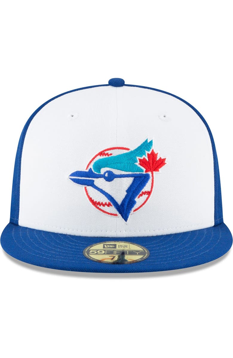 New Era Men's New Era White Toronto Blue Jays Cooperstown Collection Wool 59FIFTY Fitted Hat, Alternate, color, White