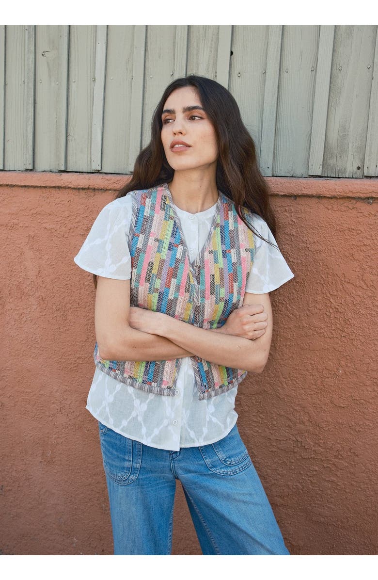 69206 Quilted and Reversible Vest, Alternate, color, Scribble