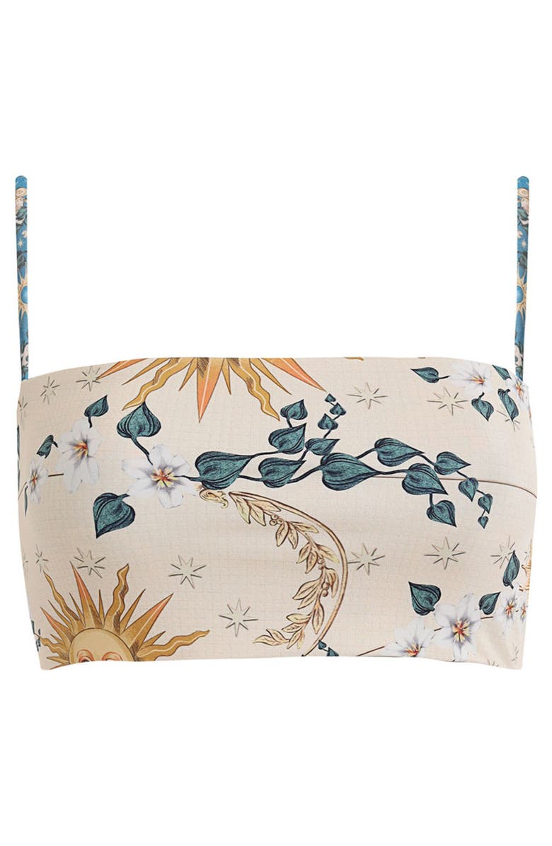 Agua Bendita Georgina Solstice Reversible Bikini Top, Alternate, color, White