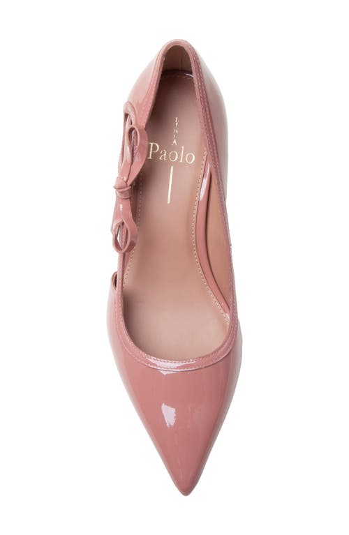 Linea Paolo Pointe Bow Pointed Toe Pump In Pink