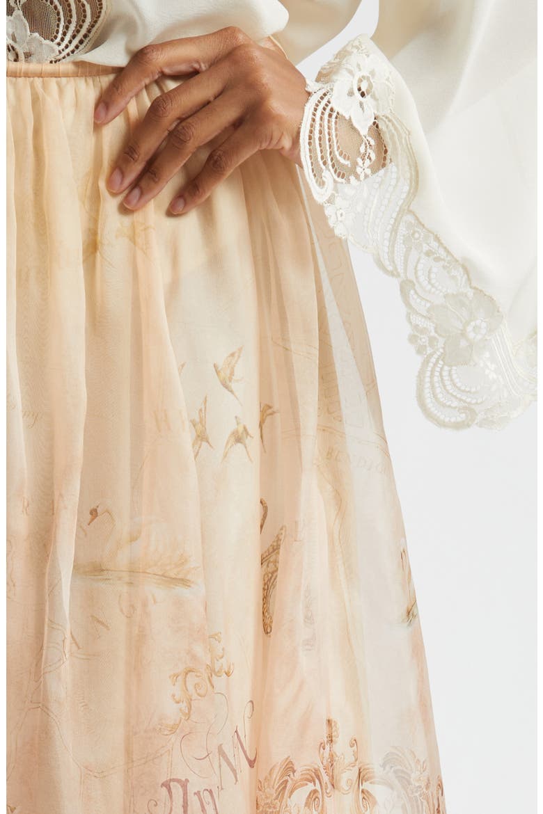 Hypnotic Silk Organza A-Line Skirt (Women) | Nordstrom