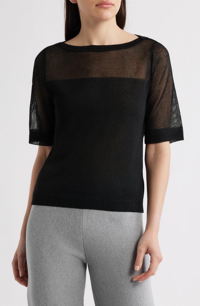 KOBI HALPERIN Romi Elbow Sleeve Knit Top, Main, color, 