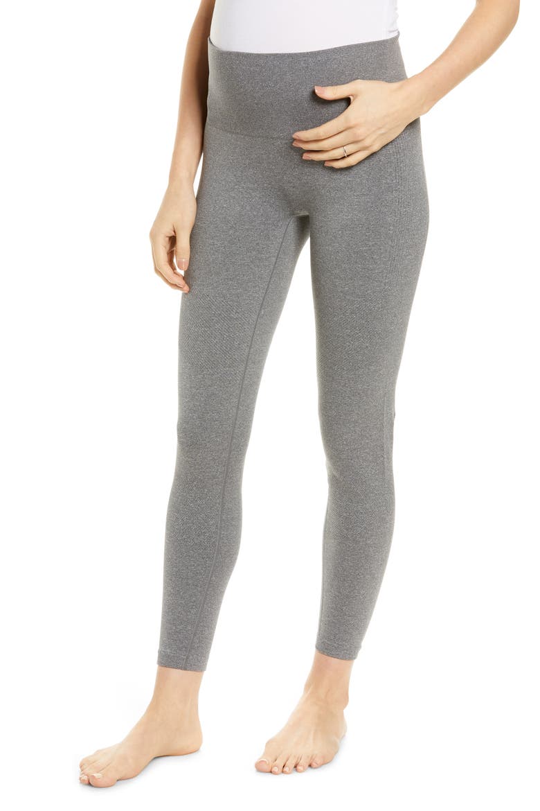 Athena Pregnancy/Postpartum Leggings, Main, color, DARK GRAY