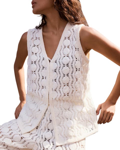 Crochet Sequin Top