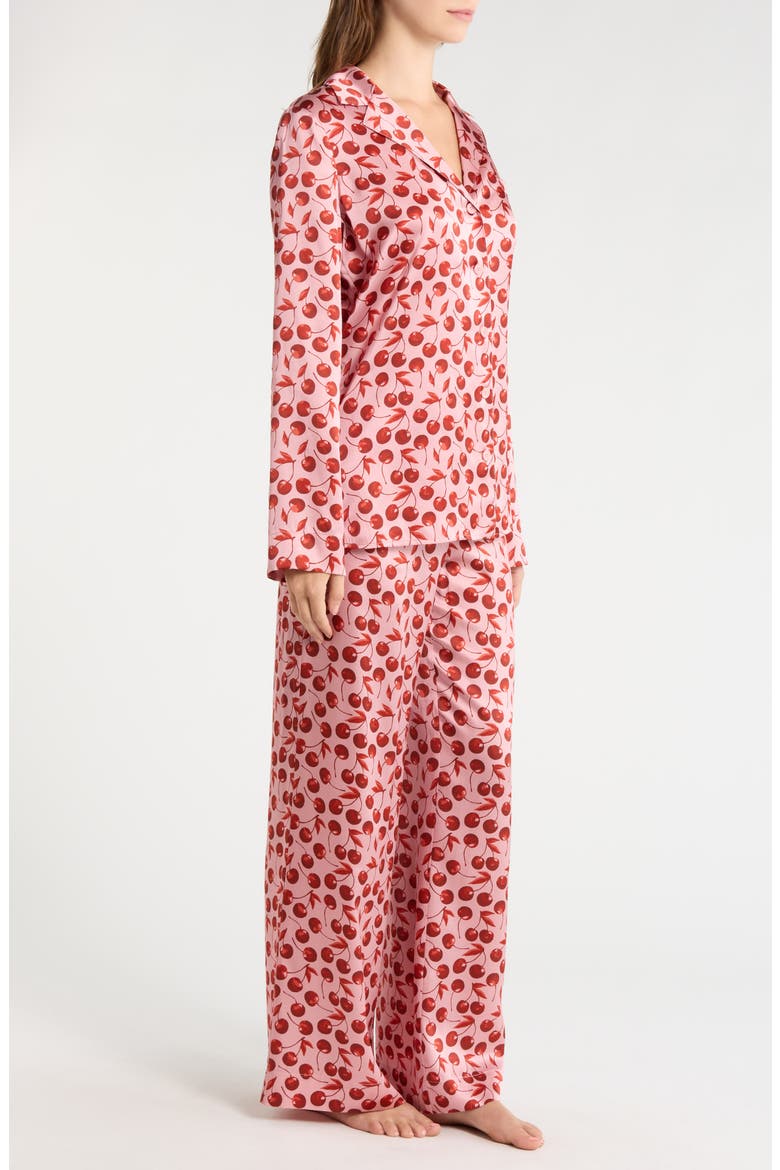 Ella Silk Pajamas, Alternate, color, CHERRY ON TOP