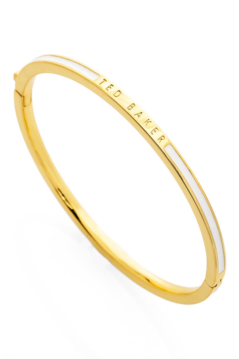 Rolo Classic Color Hinge Bracelet, Alternate, color, GOLD/WHITE