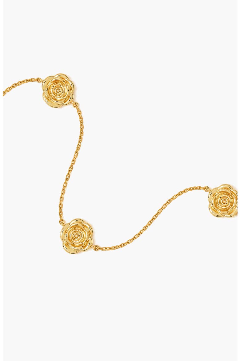 Rose Chain Station Bracelet In Gold, Alternate, color, Gold