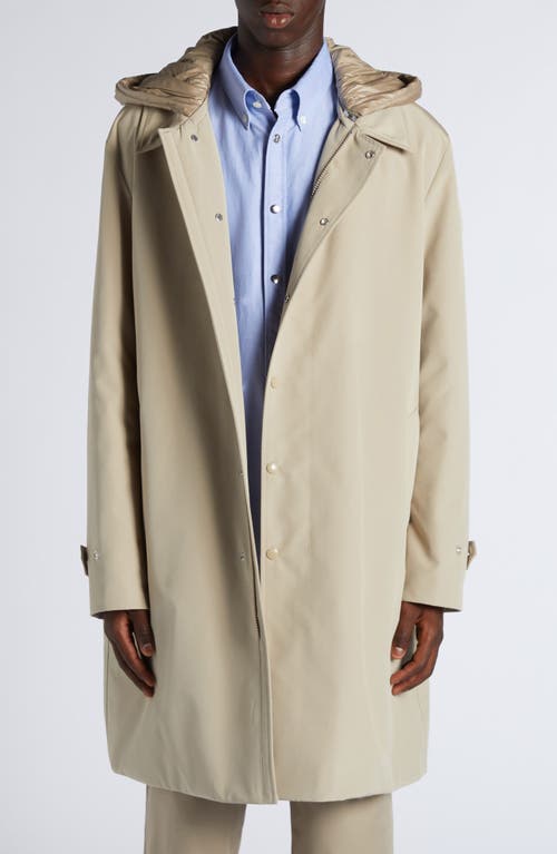 Moncler Miroir Coat In Stone