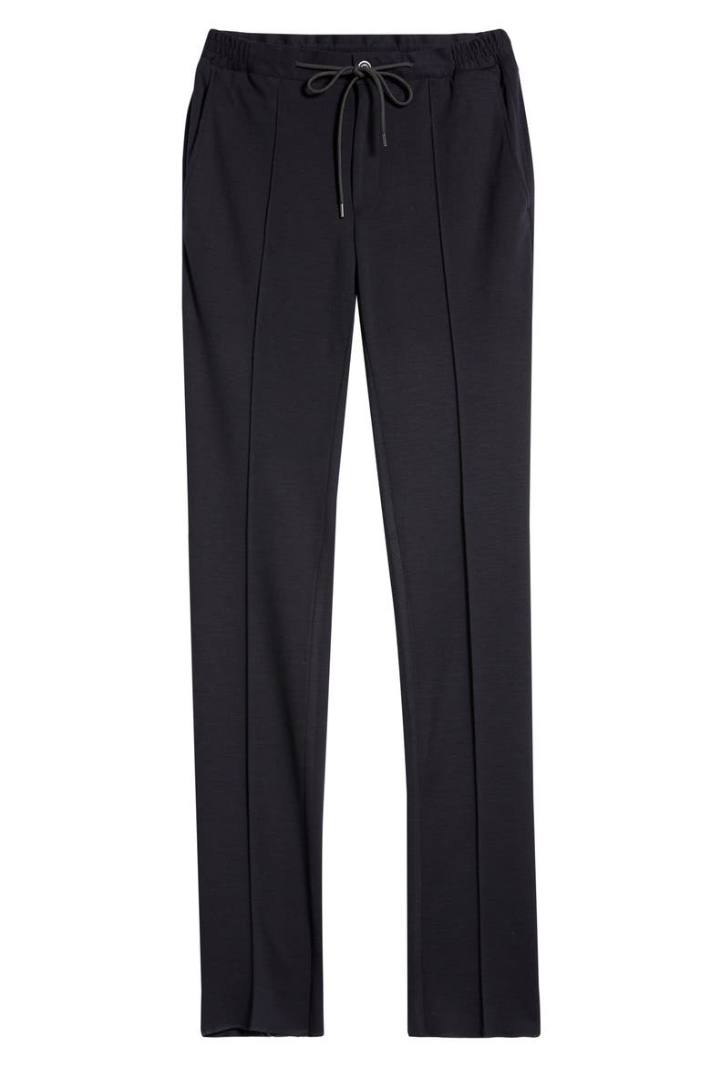 Men's Trim Fit Stripe Fleece Wool Pants, Alternate, color, NAVY