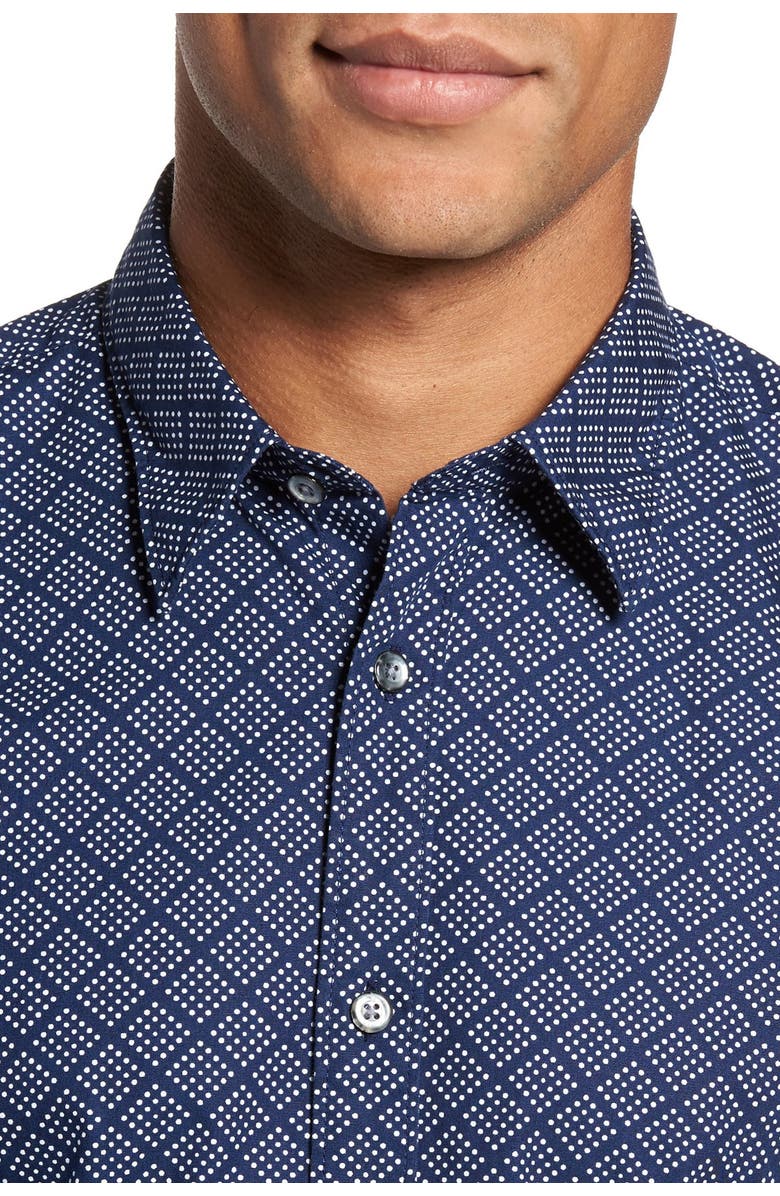 Coastaoro Diamo Dot Print Regular Fit Sport Shirt, Alternate, color,