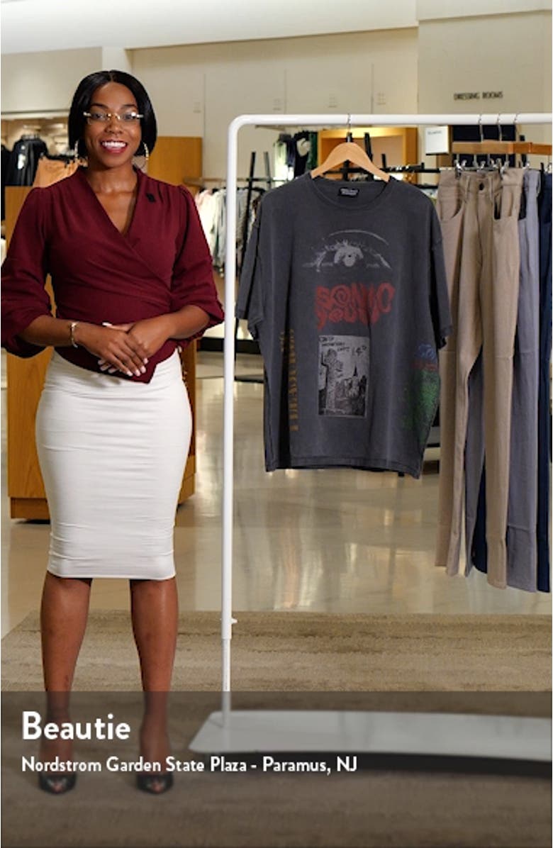 Test Print Oversize Cotton Graphic T-Shirt, sales video thumbnail