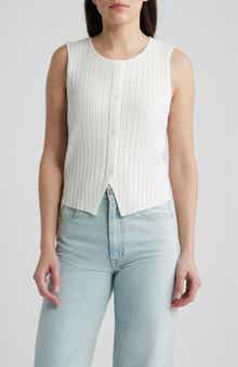 Front Button Rib Vest