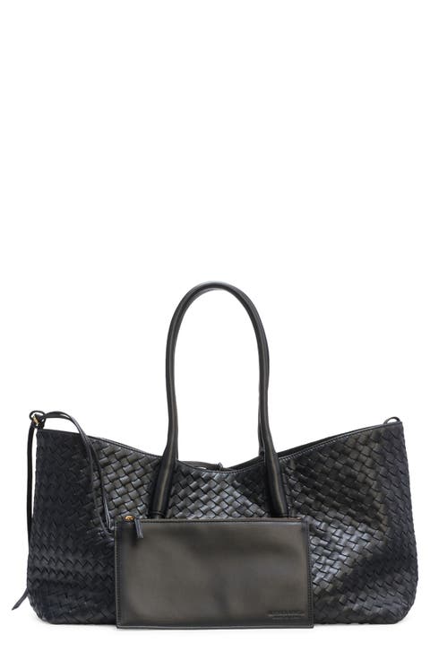 Leather & Suede Reversible Tote