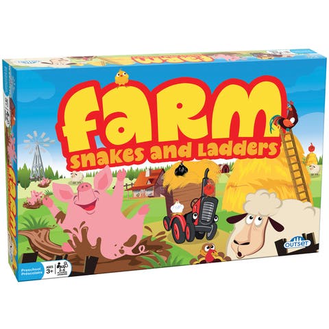 Farm Snakes And Ladders Board Game
