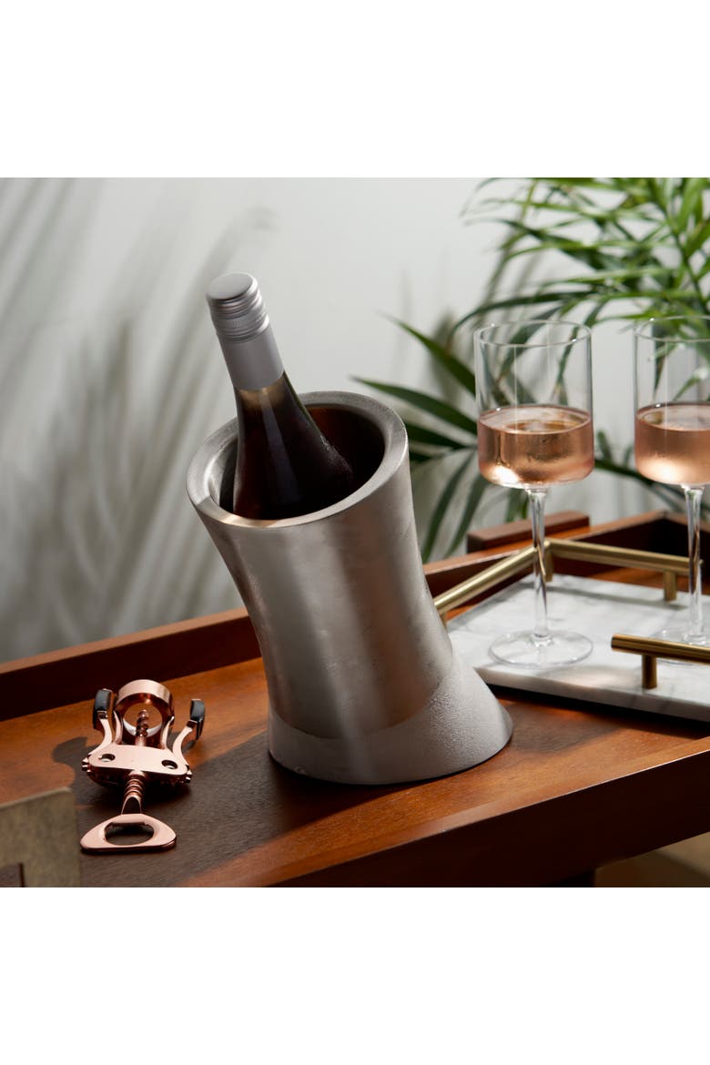 Harrison Convex Bottle Chiller, Alternate, color, Silver