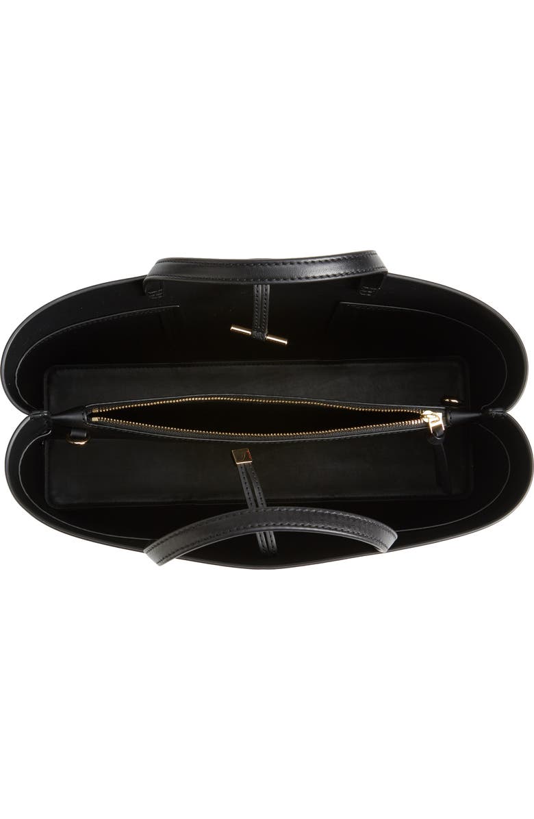 Tory Burch Block-T Leather Tote, Alternate, color,