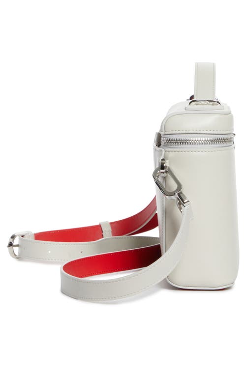 Christian Louboutin Kypipouch Leather Top Handle Bag In Albatre