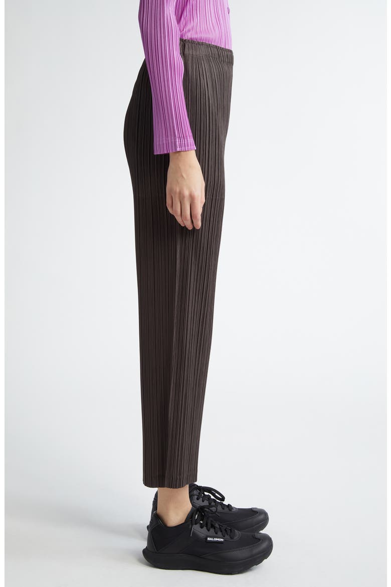 Thicker Bottoms Pleated Wide Leg Crop Pants, Alternate, color, STEEL GRAY