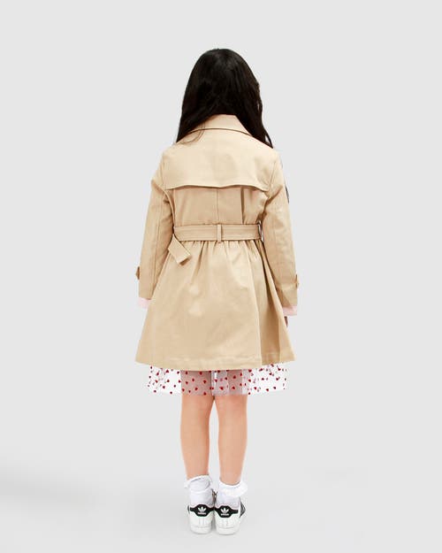 Belle & Bloom Miss Sunshine Trench Coat In Camel
