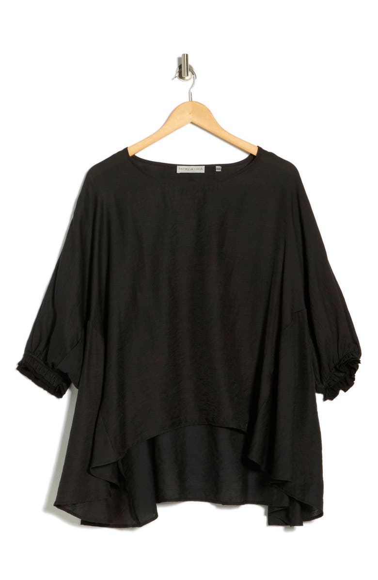 PATRIZIA LUCA Oversize Top, Main, color, Black