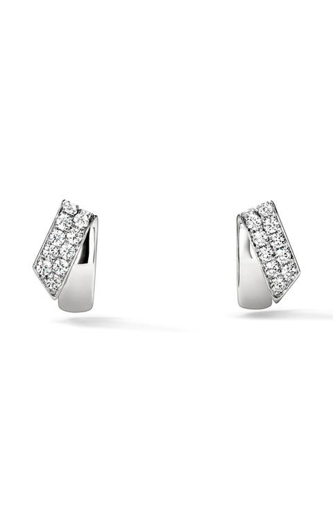 INSIDE/OUT 18K Gold Diamond Flip Earrings, 0.40ct.