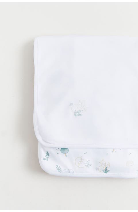 Premium Peruvian Pima Cotton Simone Receiving Blanket For Infant