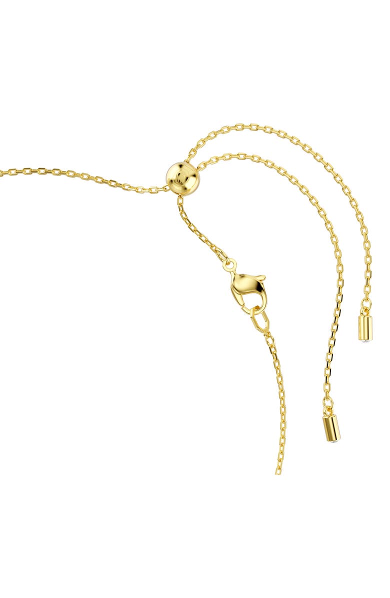 Swarovski Idyllia Crystal Flower & Faux Pearl Collar Necklace, Alternate, color, Gold/ Multi