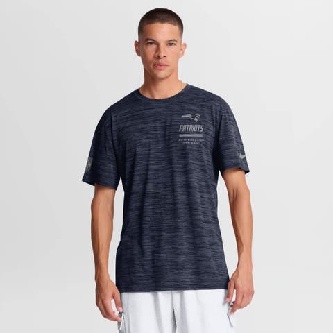 Men's Nike Navy New England Patriots Sideline Double Covered Dri-FIT Velocity T-Shirt