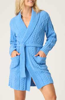PJ Salvage Cozy Chenille Cable Knit Robe