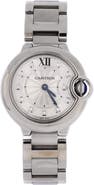 Pre-Owned Cartier Ballon Bleu de Cartier Quartz Watch Stainless Steel with Diamond Markers 28