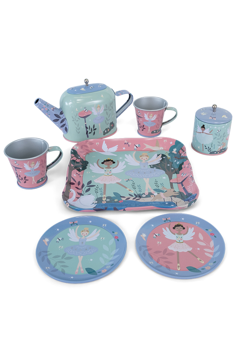 Floss & Rock 9pc Tea Set in Attache, Alternate, color, Enchanted
