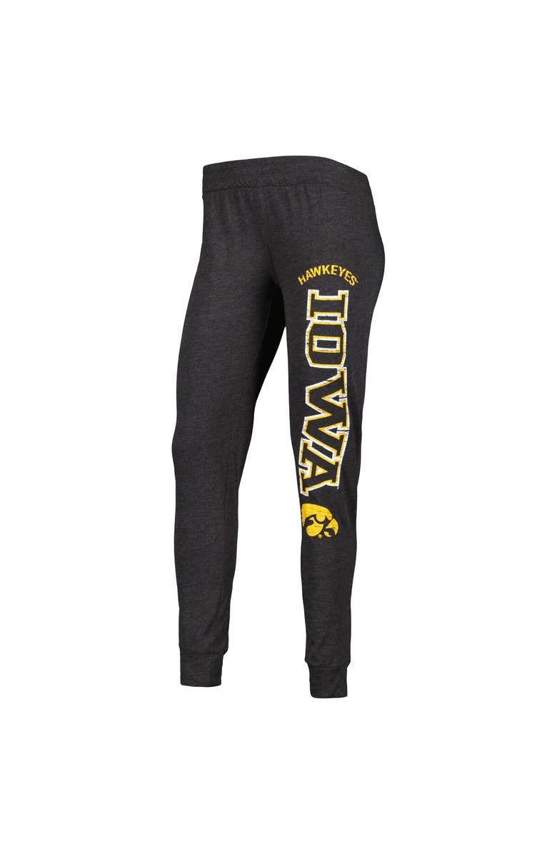 CONCEPTS SPORT Women's Concepts Sport Black Iowa Hawkeyes Long Sleeve Hoodie T-Shirt & Pants Sleep Set, Alternate, color, 