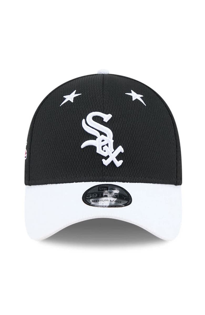 New Era Men's New Era Black/White Chicago White Sox 2025 MLB All-Star Game 39THIRTY Flex Hat, Alternate, color,