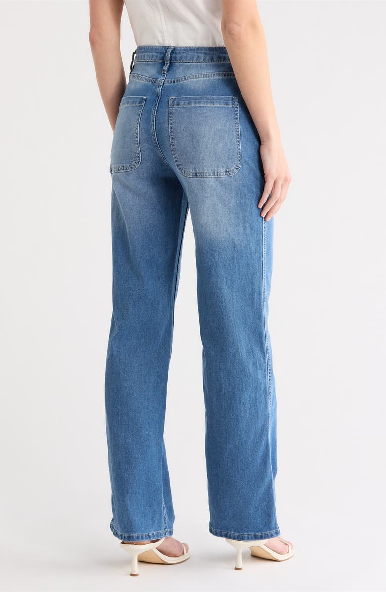 Vigoss Low Slung Carpenter Jeans, Alternate, color, Med Wash