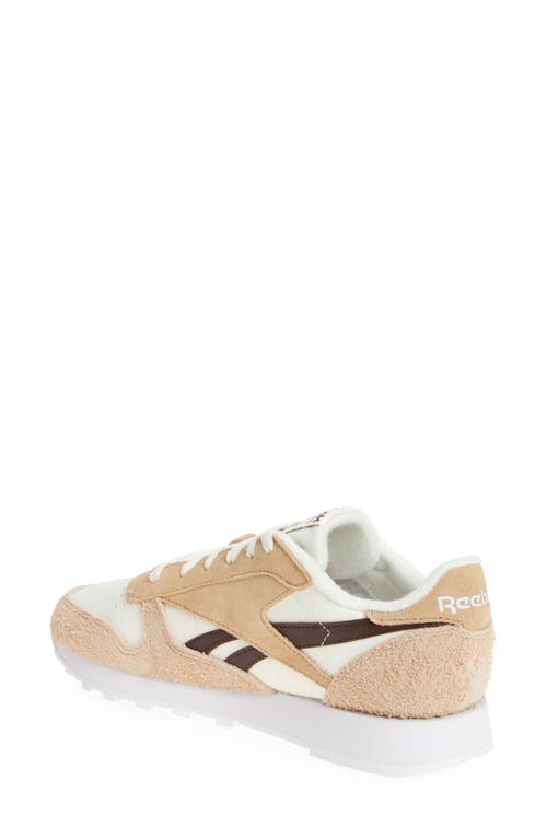 Reebok Classic Leather Sneaker In Chalk/tan/unearthed Brown
